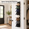 Baseball Cap Organizer for Closet & Door Storage – Space-Saving
