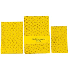 Werkstück Bio Bienenwachsbeutel 3er-Set