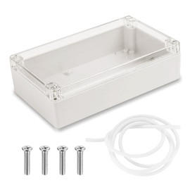 200 x 120 x 75 mm Waterproof IP65 Empty Enclosure, 1 Pack Electronic Enclosure Box, Plastic Housing with Transparent Cover, Universal Project Housing, Junction Box