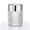 Svpolns Bling Rhinestone Tea Canister,Glitter Stainless Steel Tea Tin with