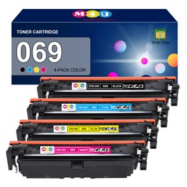 069 Toner Cartridge 4 Pack Compatible with Canon 069 Toner Cartridges, Working for Canon imageCLASS MF753Cdw MF751Cdw LBP674Cdw Printer(Black Cyan Magenta Yellow)