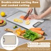 Cutting Boards for Kitchen, Rust-Resistant Double Sided Kitchen Cutting Board,
