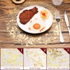 Disposable Gold Placemats Set of 16 Metallic 13 Inch Gold