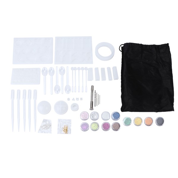 94Pcs Silicone Jewelry Molds Reusable Durable Safe Elastic DIY Simple