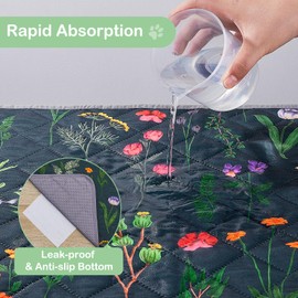 Washable Pee Pads for Dogs, 2 Pack Super Absorbent pee pads for dogs Reusable pee pads for dogs large 100% Waterproof puppy pads pet training pads for Potty, Playpen, Crate, Sofa, Car, 34'' x 36''