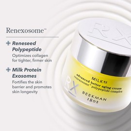 Milk RX Advanced Better Aging Daily Skincare Cream - Retinol Alternative, Hydrating, Moisturizer Collagen Boosting for Sensitive Skin - Beekman 1802