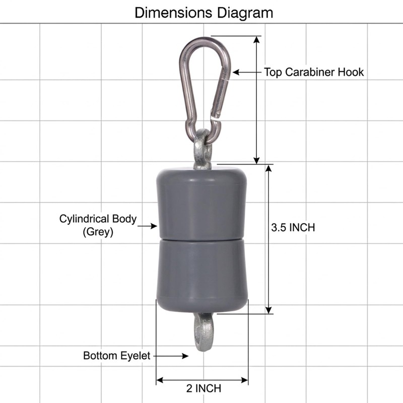JRED Flagpole Retainer Ring 1.5 lb Counterweight Set, Gray Double