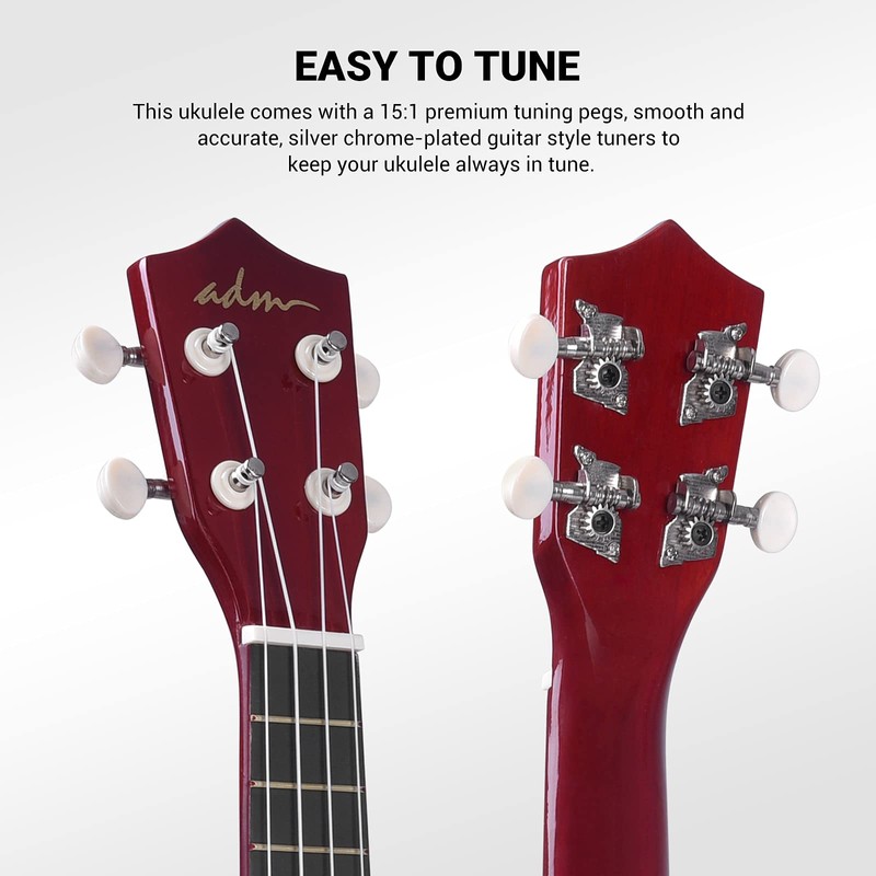 ADM Ukulele for Beginners Hawaiian Wood Ukelele Kit for Kids