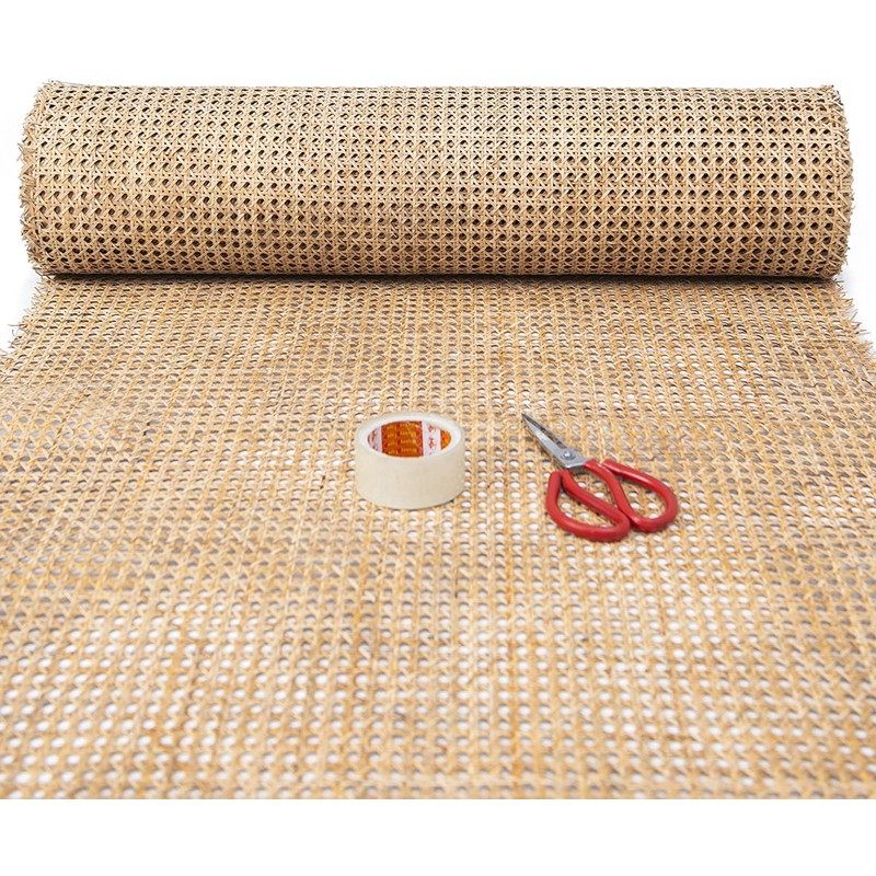 KOLWOVEN 16" Width Cane Webbing roll -Rattan Webbing for Caning