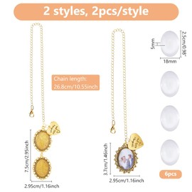 DICOSMETIC 4Pcs 2 Styles Golden Graduation Cap Tassel Charm 2025 Graduation Tassel Photo Charm Memorial Charms for Women Men