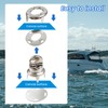 Marine Grade Turn Button Fastener Kits with Eyelet Bases Screws,