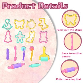 15Pcs Playdough Accessories, Play Doh Tools, Play Doh Set, Playdoh Accessories Set, Play Doh Accessories, Play Dough Tools, Creation Educational Toy Gift Set, Dough Tools Set for Kids Toddlers