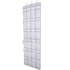 Over the Door Organiser for Shoes, Hanging Storage Bag with 24 Pockets, Shoe Storage Hanging, Multifunctional Hanging Organiser for Bedroom, Living Room, Bathroom