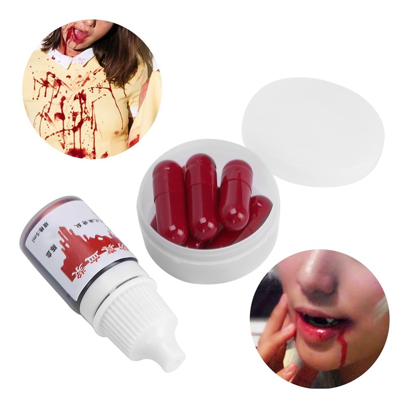 Fake Blood Pill, Simulation Fake Blood Capsules for Theater Film,