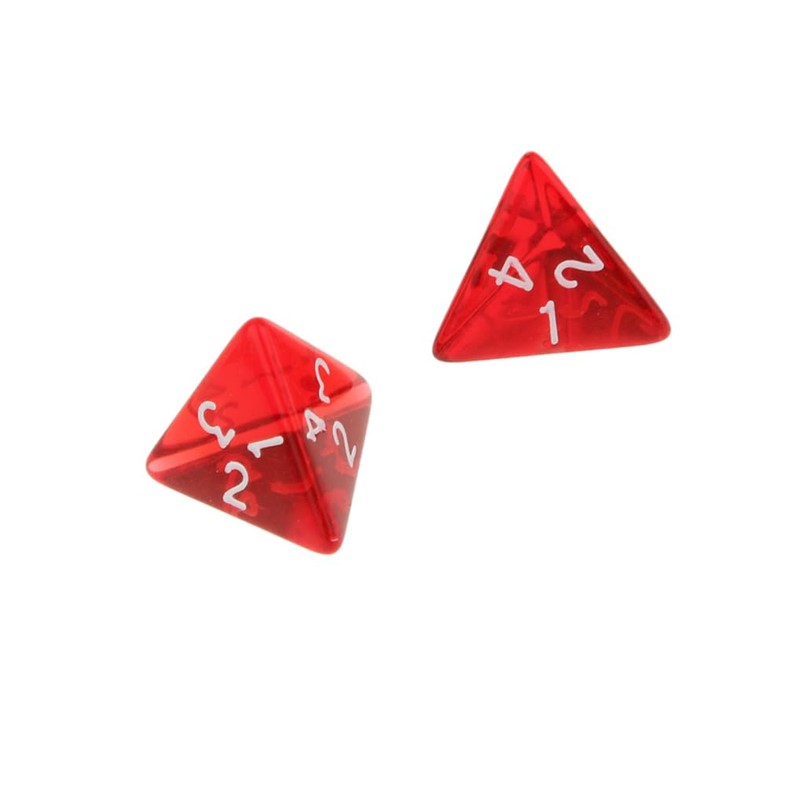 Yourandoll 10pcs Polyhedral Dice D4 Dice 4-Sided Dice for Dungeons