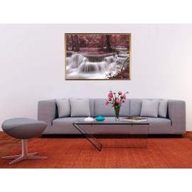 Jigsaw Puzzles for Adults 1000 Piece Waterfall in The Forest 27.56 x 19.69 Inch Jigsaw Puzzles for Adults Educational Game Challenge Toy 1000 Pieces Puzzles for Adults