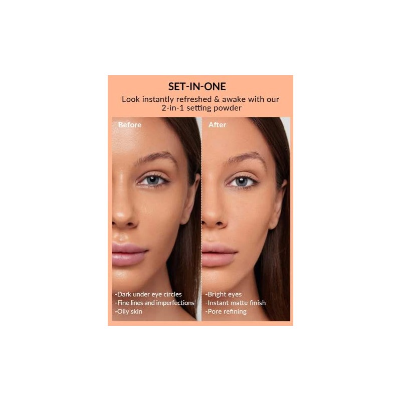 SHEGLAM Insta-ready Dúo de Polvos Fijador Para Rostro-Translucent