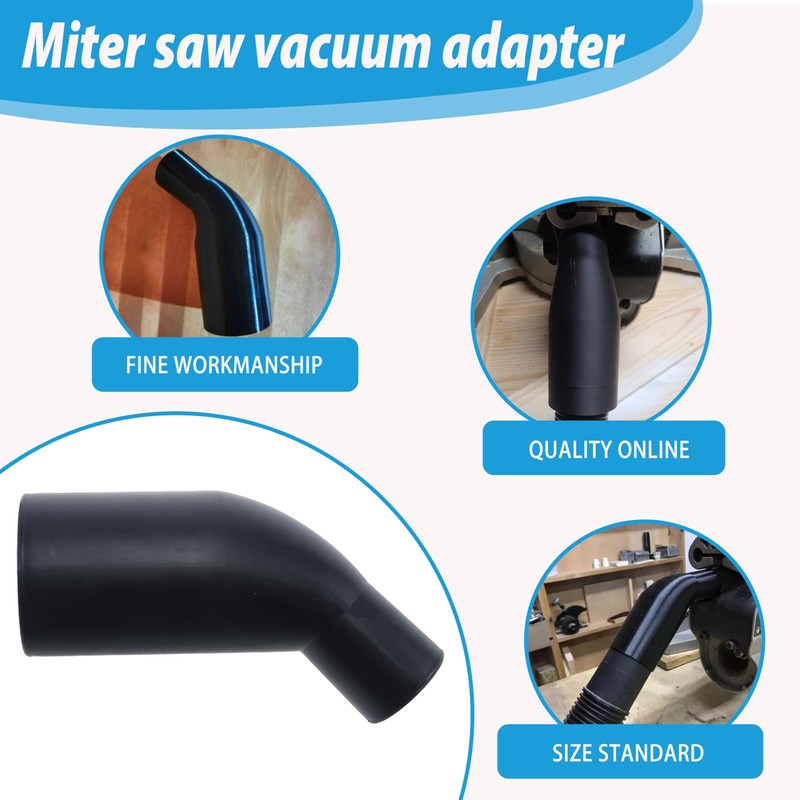 ActyGo Replacement Miter Saw Vacuum Adapter - 2.5-Inch Vac Hose