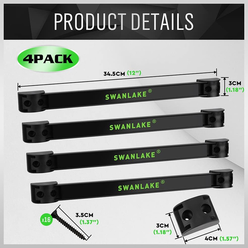 SWANLAKE 12" Magnetic Tool Holder Strip,Metal Tool Magnet Bar for