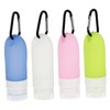 Baluue Travel Bottles Keychain Set 4pcs Reusable Empty Lotion Bottles