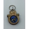 Leo Zodiac Keychain Hamsa Shape Handmade W Wood In The
