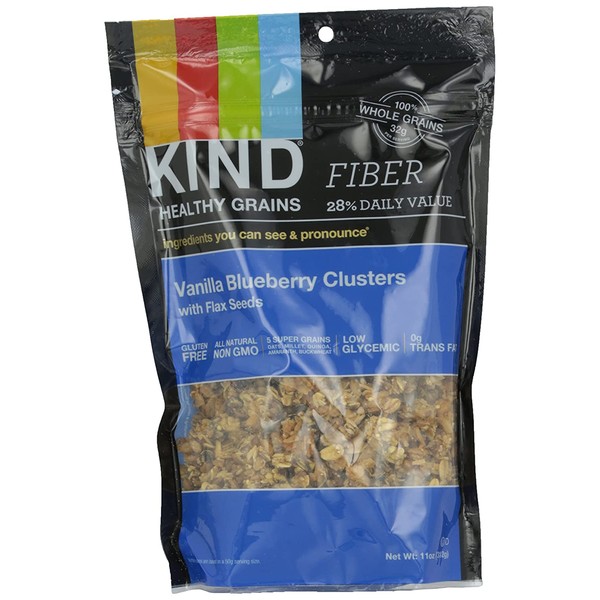 Kind Bar Healthy Grains Clusters: Vanilla Blueberry with Flax Seeds; 11 oz.
