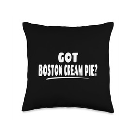 The Boston Cream Pie Design Store Got Boston Cream Pie Throw Pillow, 16x16, Multicolor