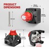 RED WOLF RED WOLF 1-2-Both-Off Battery Switch DC 12V-48V 200A,