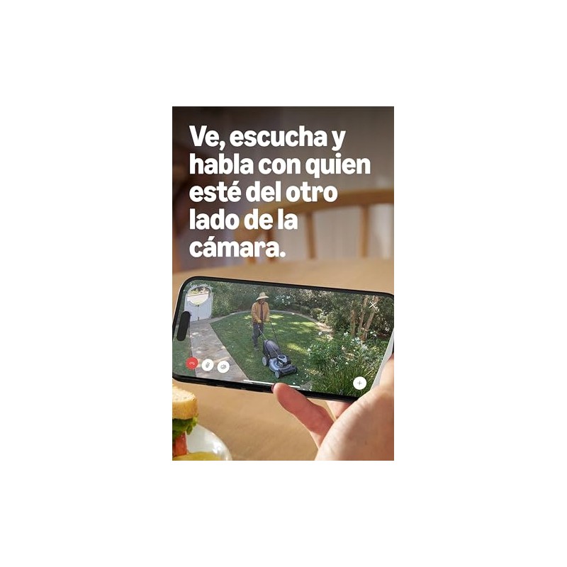 Cámara para exteriores Ring: Cámara resistente a la intemperie, video