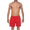 arena Men's Fundamentals Logo Beach Short, Red/White, Medium