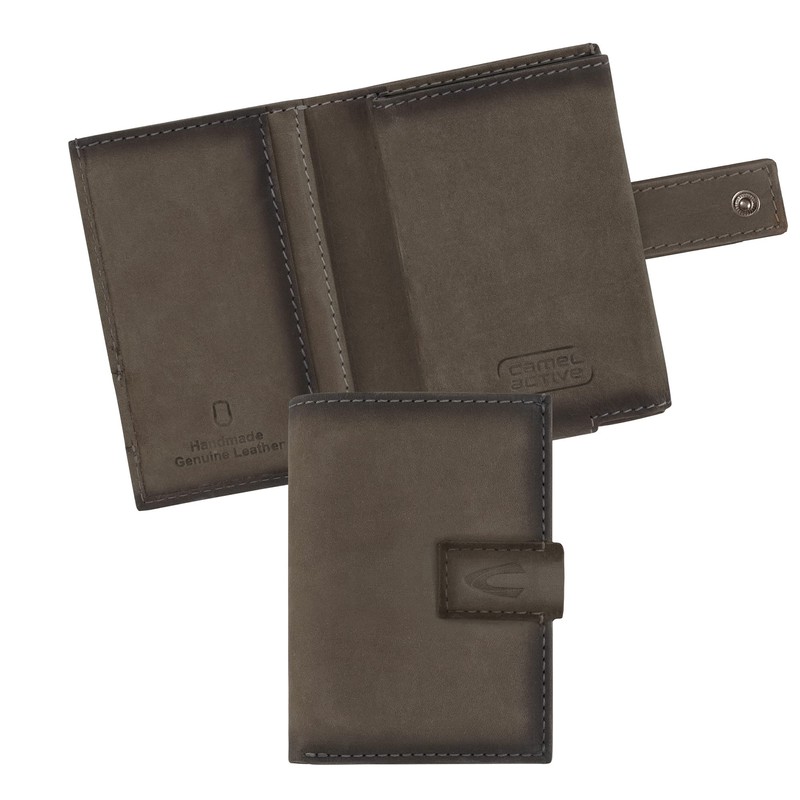 camel active Dallas Men's RFID Medium Leather Credit Card Slider,