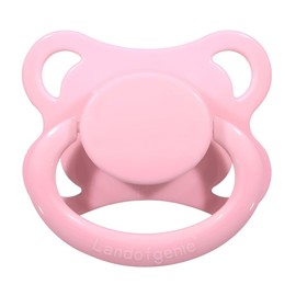 Landofgenie - Chupetes grandes para adultos, tamaño grande, con forma de luna, color rosa