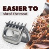 WOODBULL Premium Aluminum Polished Bear Claw Set Meat Shredder, Meat