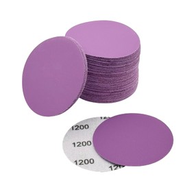 3 Inch 1200 Grit Wet Dry Sandpaper, 50pcs Sanding Disc, Hook and Loop Premium Aluminum Oxide Sand Paper for Metal, Wood, Auto