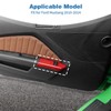 PDKLIN for Mustang Power Window Switch Panel Cover Trim Red