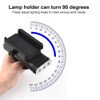 Bike Light 3LED USB Rechargeable Rotatable Headlight with Power Display