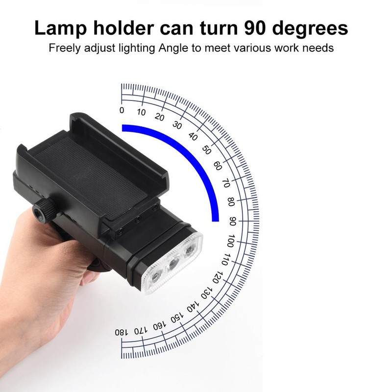 Bike Light 3LED USB Rechargeable Rotatable Headlight with Power Display