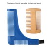 7PCS/Set Portable Men Beard Styling Shaping Cream Oil Brush Comb