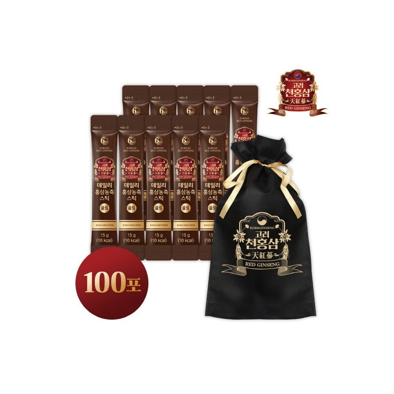 Daily Red Ginseng Concentrate Stick Gold 15g x 100 Packets
