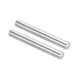 PATIKIL 304 Stainless Steel Dowel Pin 12x100 mm (1/2" Dia), 2 Pcs Hardened Metal Dowel Pins Bunk Bed Pegs Pin Replacement Hardware for Shelf Furniture Assembly DIY