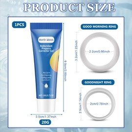 Phimosis Ointment Men, Phimosis Correction Gel with Phimosis Stretching Rings, Natural Cortisone Ointment, Correction Gel for Foreskin Narrowing, Phimosis Foreskin Correction Gel, Quick and Gentle