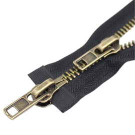 ByaHoGa 70 cm #8 Large Zip Metal Zip 2 Way Separable Zip for Jackets Sewing Coats (TW Bronze)