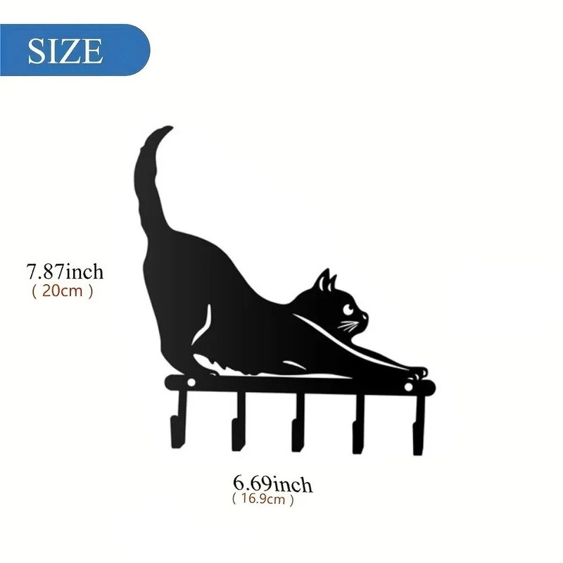 Metal Cat Garden Stakes for Outdoor Decor – Cute Cat