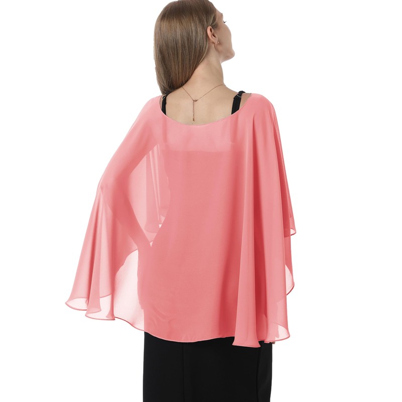Hotshawl Capelets para mujer, chales y envolturas de gasa para