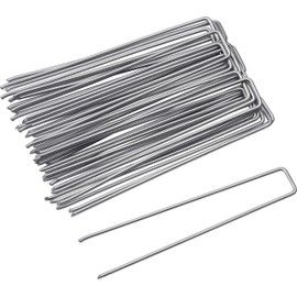 Meister Ground anchors 200 x 20 mm, galvanised steel, 25 pieces in a practical set, suitable for films, fleeces and nets, for easy fixing in the ground, pegs for garden fleece, ground anchor, 9962920