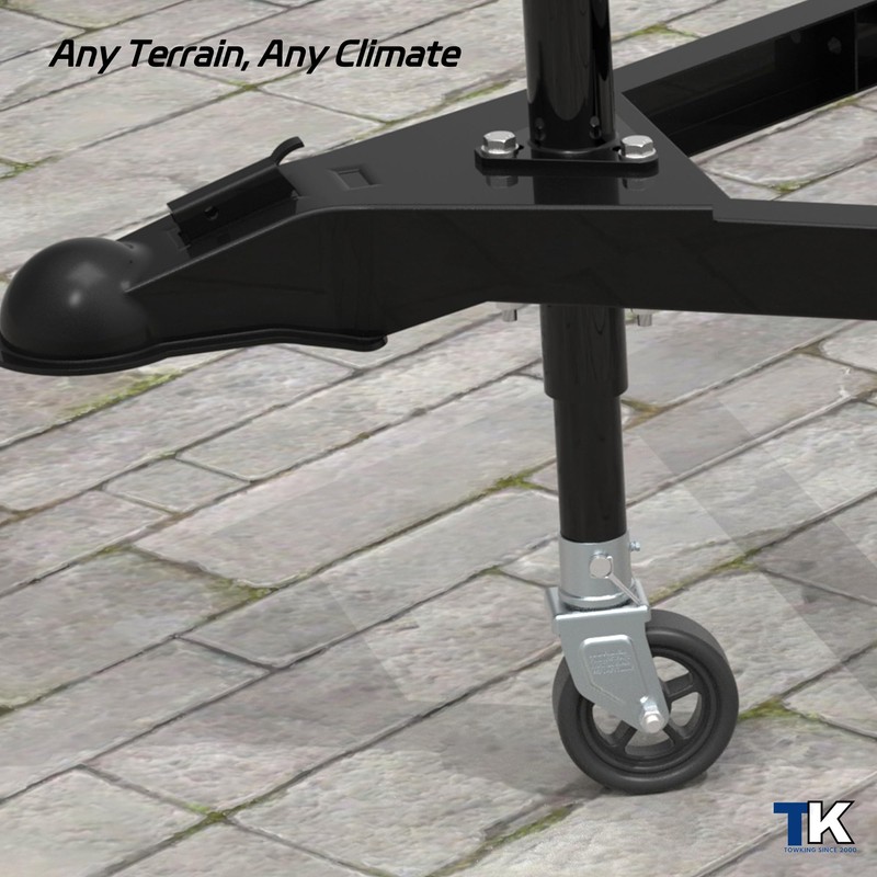 TOWKING 1500lbs 6" Trailer Jack Swivel Caster Replacement with Upgraded