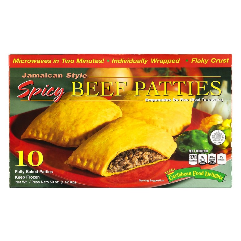 Jamacian Style Spicy Beef Empanadas, 5 oz, 10/Carton, Ships in