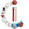 TOX Toilet Attachment Toilet XL Cap 8 x 80 mm
