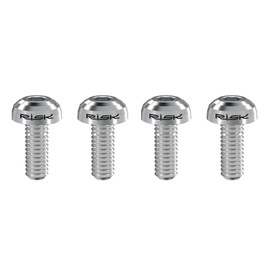 Low Profile Titanium Bolts for Bike Water Bottle Cages, M5X12 (Natural Titanium, 4-Pack)
