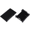 Motherboard Shell Box Black Aluminium Alloy Fit for RaspberryPi 3